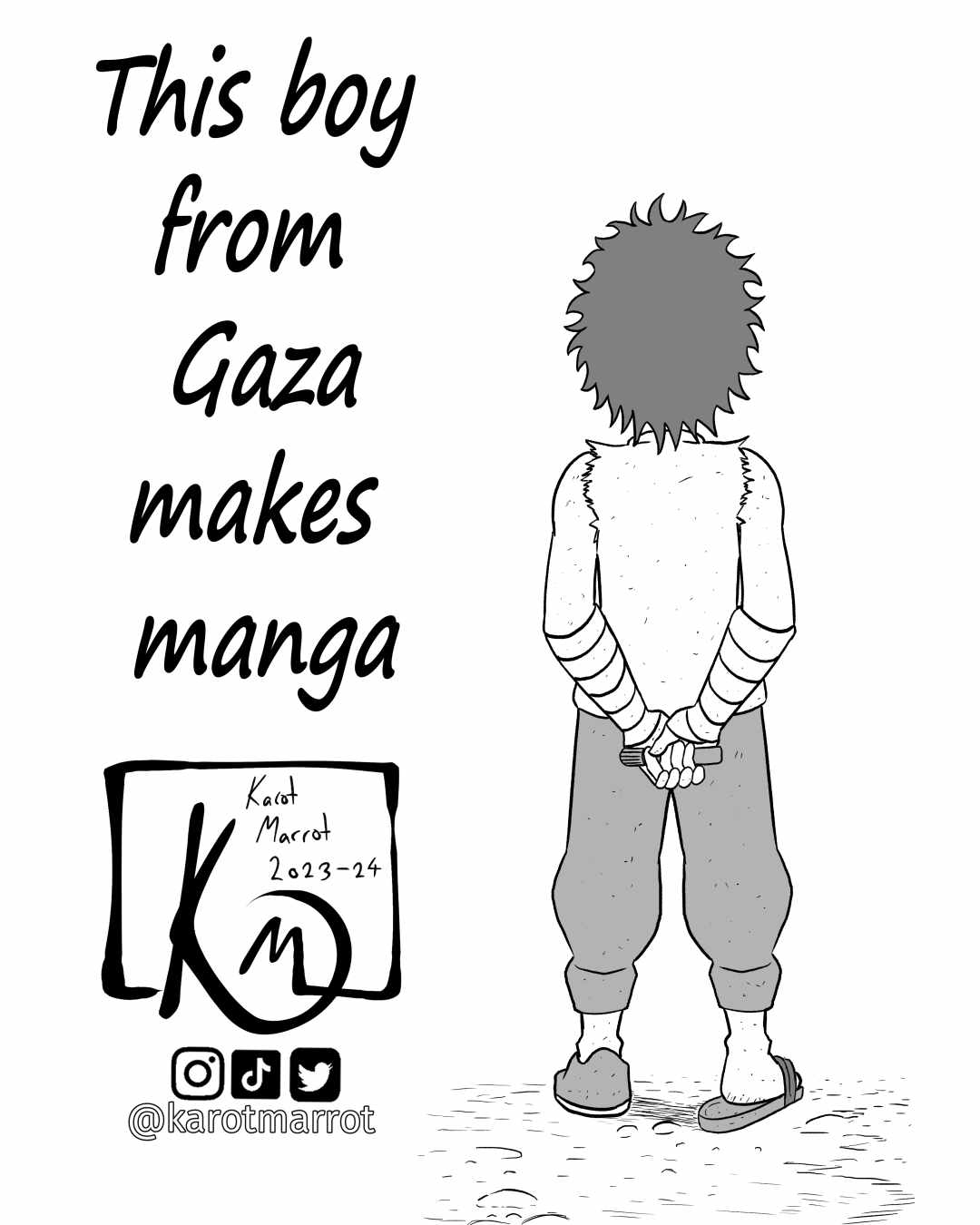 This boy from Gaza makes manga Chapter 0 25